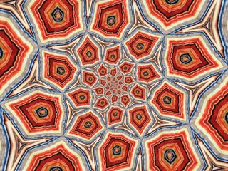 Colorful digital graphic kaleidoscope symmetry mandala style in laser light trial pattern, Tie Dye , spiderweb art abstract background for art projects, banner, business,   card, 3D, template