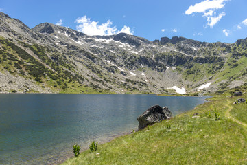 Fototapeta na wymiar Landscape of The Fish Lakes, Rila mountain, Bulgaria