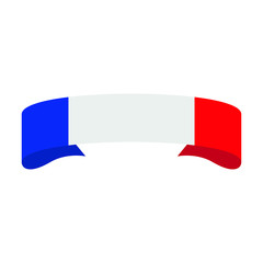 France flag. Simple vector France flag