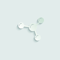  connect icon vector paper with shadow 