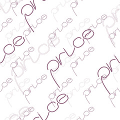 price word pattern lettering vector 