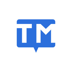 Initial letter TM logo line unique modern. Initial letter logo line unique modern.