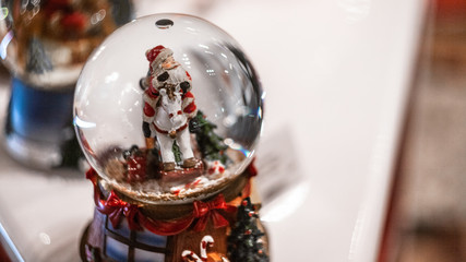 christmas decorations on white background