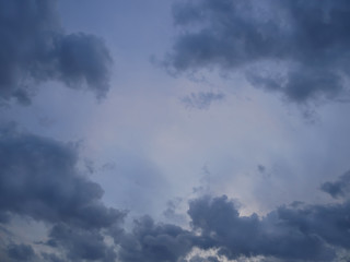 Fototapeta premium Grey and Bluish Dramatic Clouds