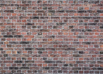 Old red brick wall background