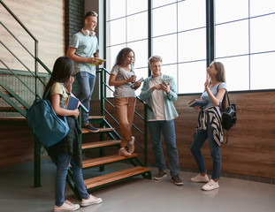 Group of students in university