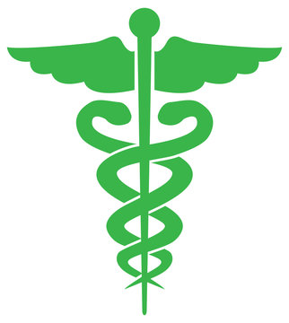 Illustration of the caduceus symbol of the pharmacy