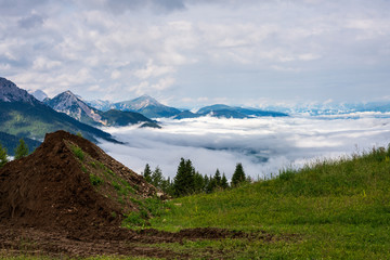 Dolomites above the clouds, Sesto South Tyrol