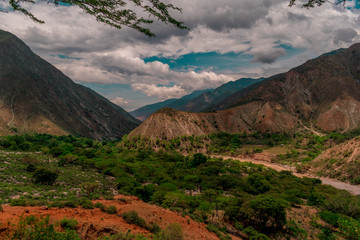 THE CHICAMOCHA CANYON IN COLOMBIA