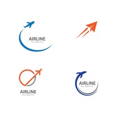 Plane Travel logo vector