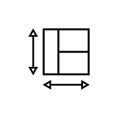 Plans outline icon illustration isolated vector sign symbol