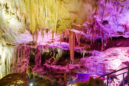 Prometheus ( Kumistavi) Cave near Tskaltubo in the Imereti region, Georgia