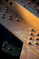 rusted metal beam 