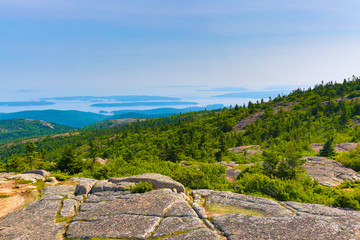 View from the top of Cadillac Mountain, Acadia National Park, Maine