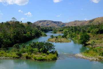 Obraz premium Indonesia Sumba - Dam Bendungan Kambaniru River Luku Kambaniru