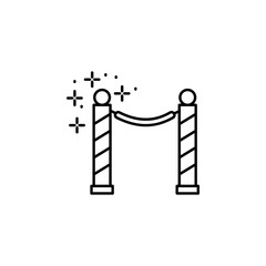 VIP, enclosure icon. Element of Party icon. Thin line icon