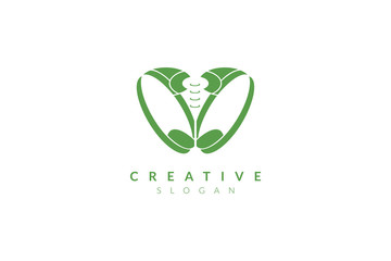 Vector illustration of pelvic bone shape design. Minimalist and simple logo, flat style, modern icon and symbol.
