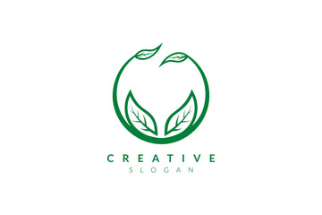 Vector design leaf various abstract shape. Minimalist leaf design, flat logo style, modern icon and symbol.