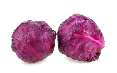 Obraz premium Purple cauliflower isolated on white background
