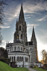 Obraz premium Cork Ireland city center view park outdoor Saint Finbarr's Cathedral