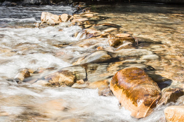 Smooth Water over Rocks