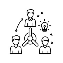 Connection team business icon. Element of business icon