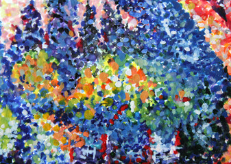 Obraz na płótnie Canvas Gouache painting abstract colorful texture background