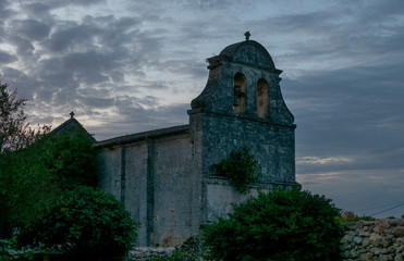 Old church in French village