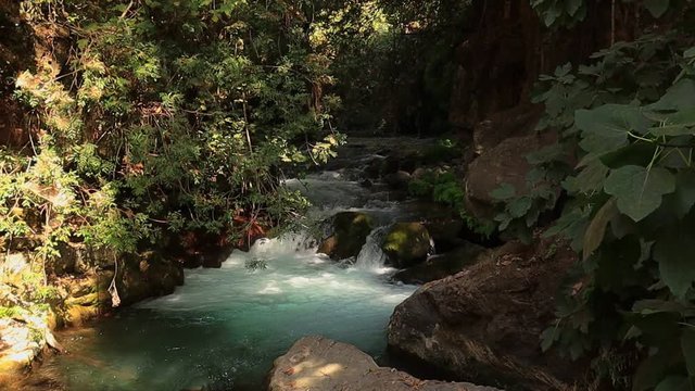 Nahal Hermon (Hermon Stream). Sanctuary of Banias (Israel)