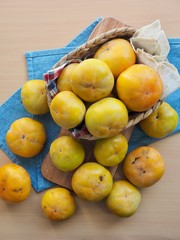 Korean fresh organic fruit persimmon