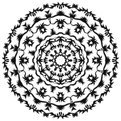 Circular pattern in form of mandala for Henna, 