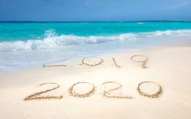 Fototapeta na wymiar Happy New Year 2020