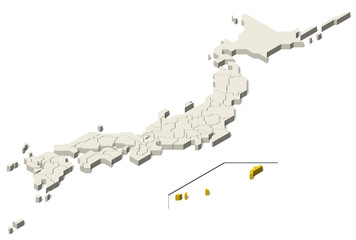 日本地図 白地図 県別 離島 Set 3 Wall Mural Wallpaper Murals Iokuukan 日本地図 白地図 県別 離島 Set 3 Wall Mural Wallpaper Murals Iokuukan
