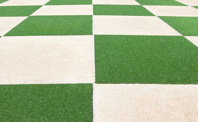 cement and grass floor background