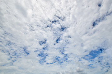 Beautiful clouds with blue sky background, Blue sky and white cloud, tiny clouds.