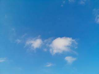 blue sky background with beautiful white clouds, tiny clouds.