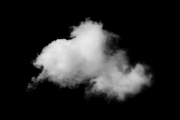 Textured cloud,Abstract black,isolated on black background
