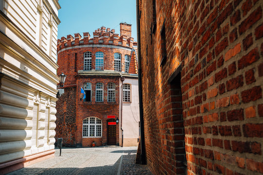 Baszta Koci Leb monument at old town in Torun, Poland