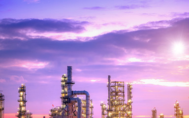 Fototapeta na wymiar Industrial oil and gas refinery plant zone. -image
