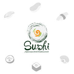 sushi logo graphic japanese food