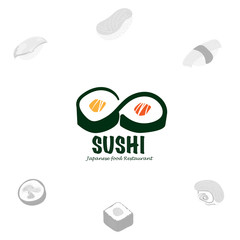 sushi logo graphic japanese food