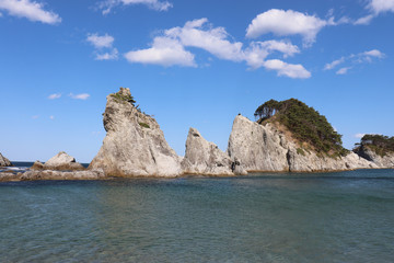 Naklejka premium 浄土ヶ浜（岩手県宮古市）