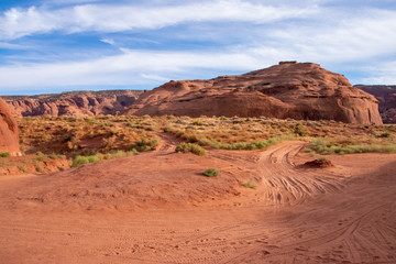 Desert landscape in Monument Valley