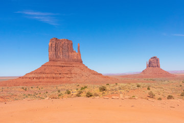Fototapeta na wymiar Desert landscape in Monument Valley