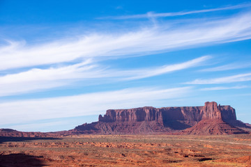 Desert landscape in Monument Valley