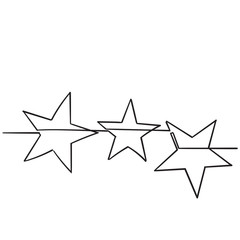doodle stars illustration handdrawn cartoon style isolated