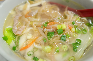 pork, pickled mustard green noodles