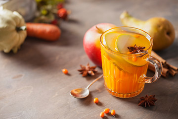 Mulled apple cider or punch.