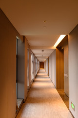 hall inside a hotel between the rooms
