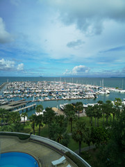  aerial view of the port